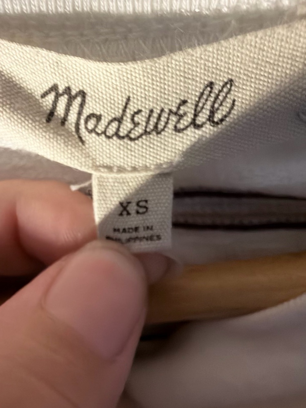 Madewell Striped Long Sleeve Tee shirt Women's XS - Picture 3 of 3